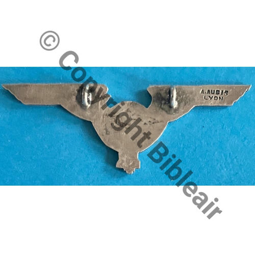 32.1.2  1938.46 A1260NH 2eDRILLE BR7 GB.1.32  A.AUGIS LYON 2Lignes en bout aile 2Anneaux Dos lisse Src.mesnil01 303Eur06.25 